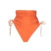 New Andrea Iyamah Menasa Orange High Rise Bikini