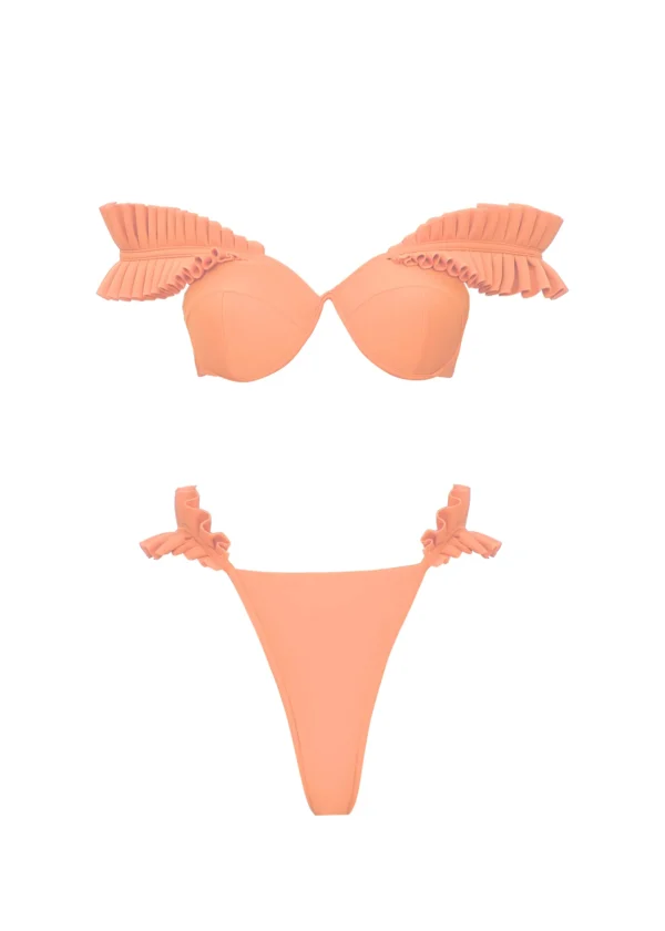 Clearance Andrea Iyamah Mulan Bikini-Peach