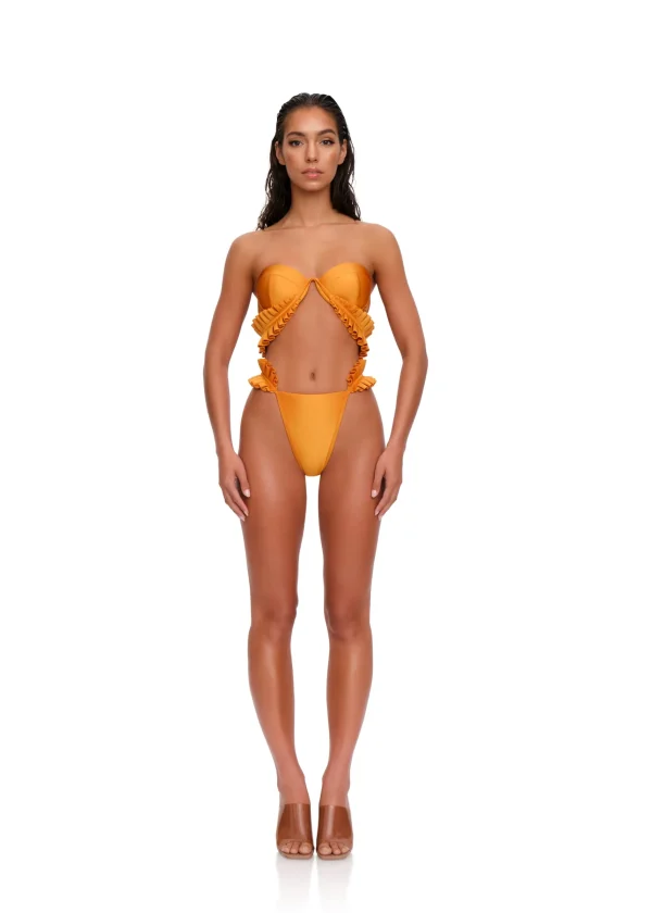Flash Sale Andrea Iyamah Mulan Bikini-Sunset Gold