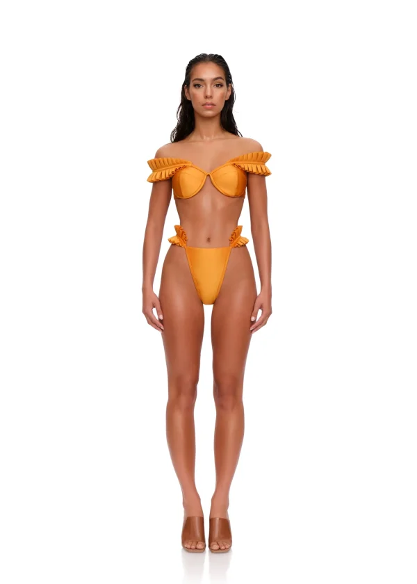 Flash Sale Andrea Iyamah Mulan Bikini-Sunset Gold