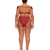 Fashion Andrea Iyamah Mulan Bikini-Wine