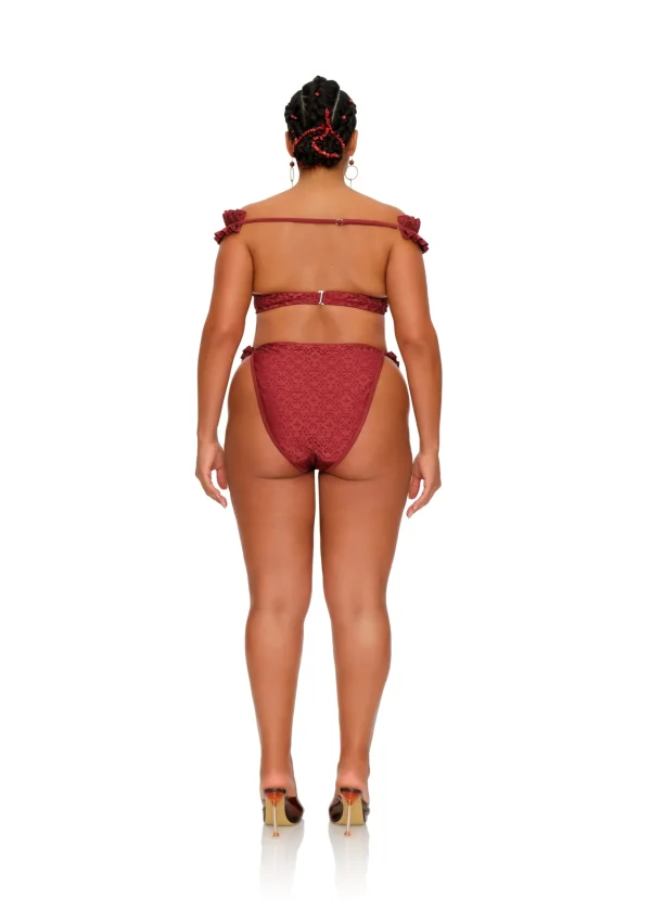 Fashion Andrea Iyamah Mulan Bikini-Wine