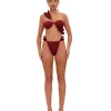 Fashion Andrea Iyamah Mulan Bikini-Wine