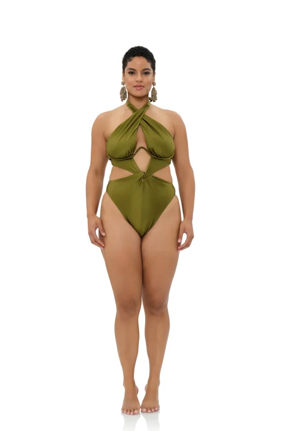 Flash Sale Andrea Iyamah Nayo One Piece Swimsuit-Emerald