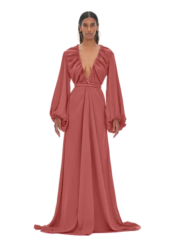 Discount Andrea Iyamah Neema Dusty Apricot Robe