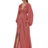 Discount Andrea Iyamah Neema Dusty Apricot Robe