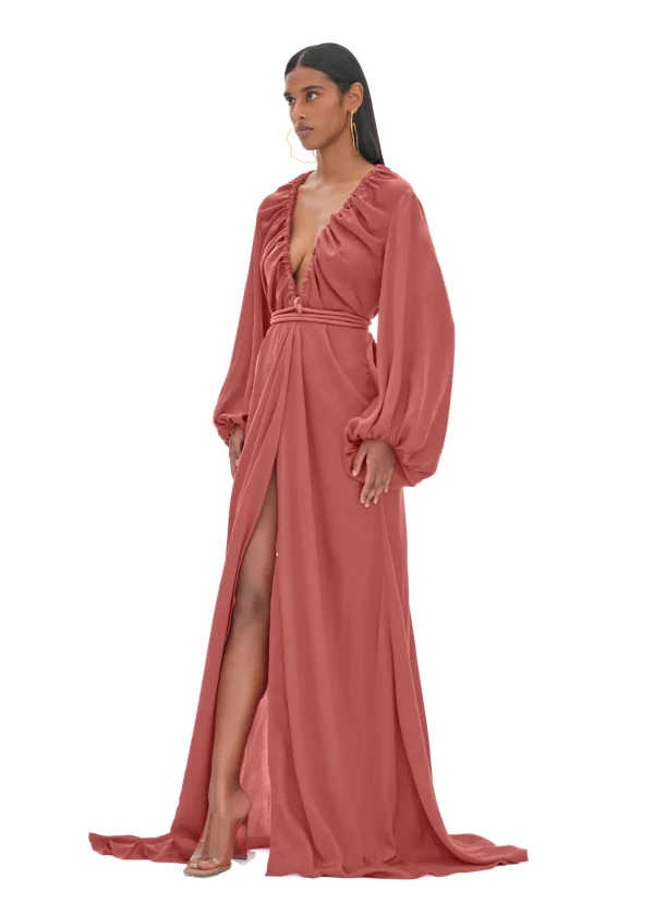 Discount Andrea Iyamah Neema Dusty Apricot Robe