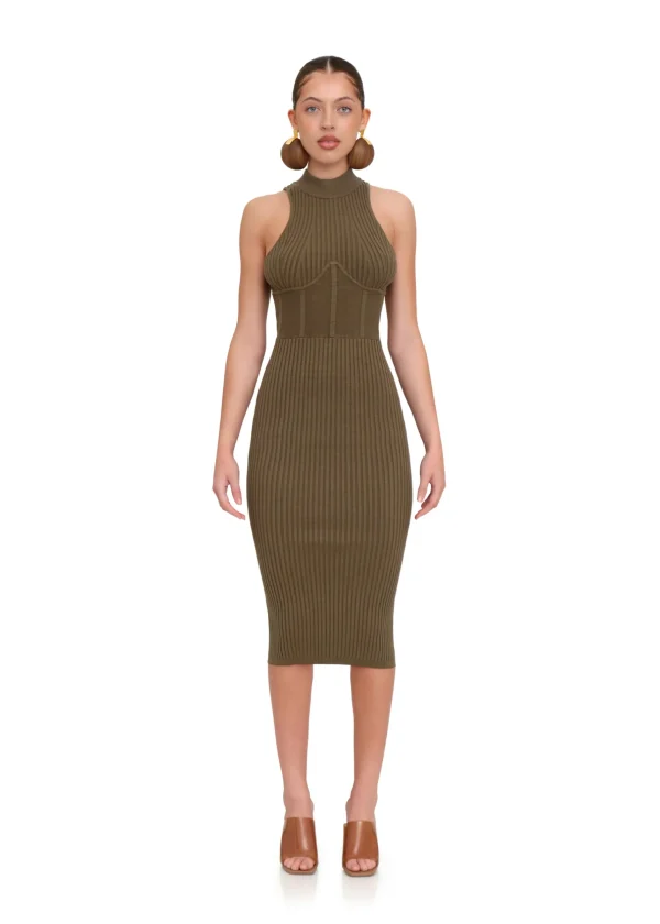 Fashion Andrea Iyamah Nesi Jade Knit Midi Dress