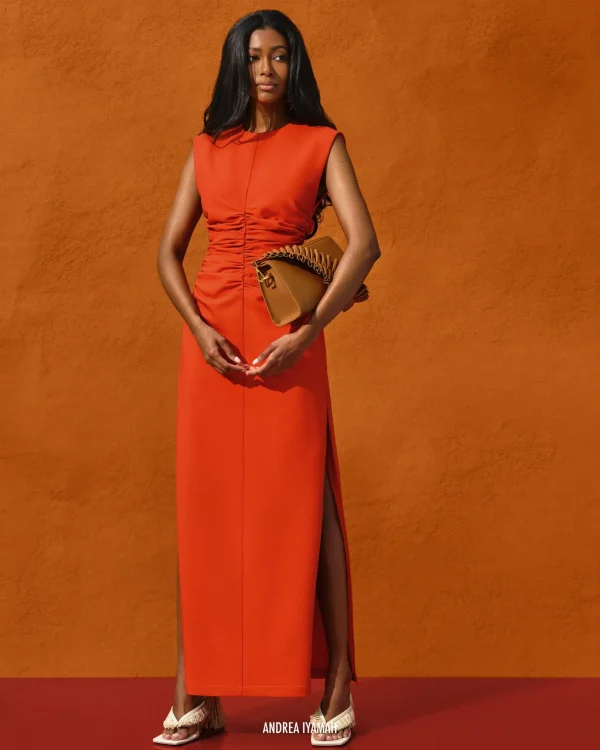 Outlet Andrea Iyamah Niro Dress-Sunset
