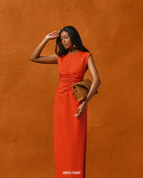 Outlet Andrea Iyamah Niro Dress-Sunset