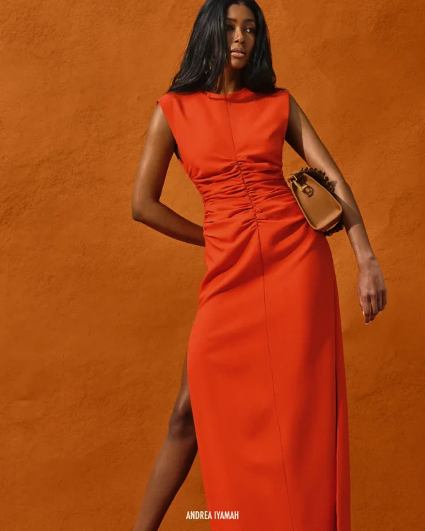 Outlet Andrea Iyamah Niro Dress-Sunset