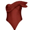 Best Andrea Iyamah Nisi One Piece Swimsuit-Chocolate