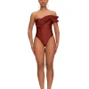 Best Andrea Iyamah Nisi One Piece Swimsuit-Chocolate
