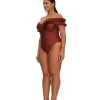 Best Andrea Iyamah Nisi One Piece Swimsuit-Chocolate