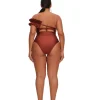 Best Andrea Iyamah Nisi One Piece Swimsuit-Chocolate