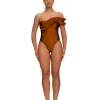 Best Andrea Iyamah Nisi One Piece Swimsuit-Sand