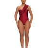 Store Andrea Iyamah Nisi One Piece Swimsuit-Wine