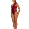 Store Andrea Iyamah Nisi One Piece Swimsuit-Wine