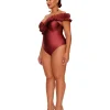 Store Andrea Iyamah Nisi One Piece Swimsuit-Wine