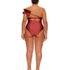 Store Andrea Iyamah Nisi One Piece Swimsuit-Wine