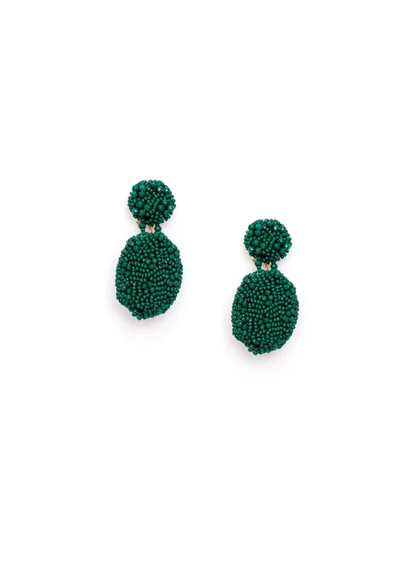 Fashion Andrea Iyamah Odi Earring-Green