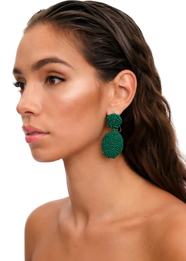 Fashion Andrea Iyamah Odi Earring-Green