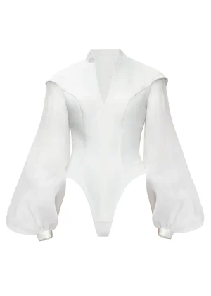 Outlet Andrea Iyamah Odon Bubble Sleeve Leotard