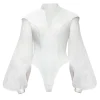 Shop Andrea Iyamah Odon Bubble Sleeve Leotard
