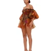 New Andrea Iyamah Omma Crop Top-Kola Print
