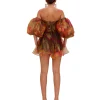 New Andrea Iyamah Omma Crop Top-Kola Print