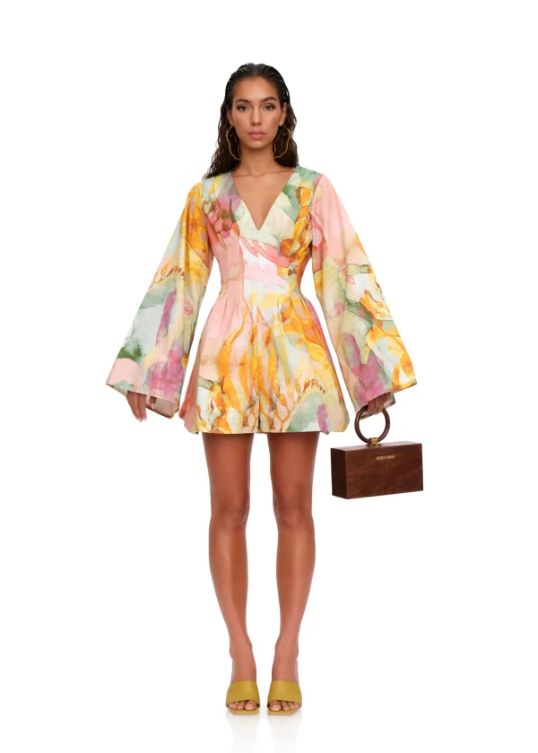 Clearance Andrea Iyamah Pana Romper-Zuli
