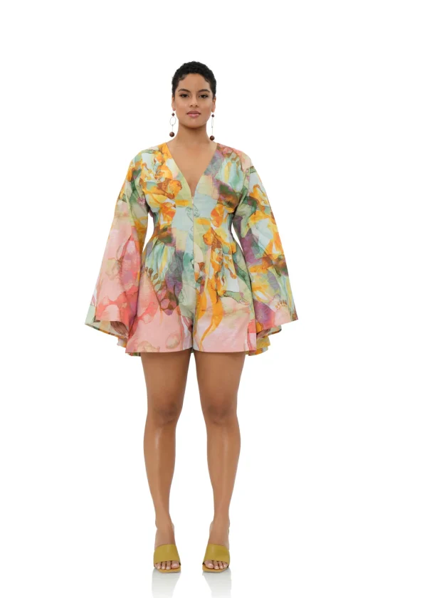 Clearance Andrea Iyamah Pana Romper-Zuli