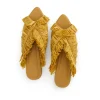 Discount Andrea Iyamah Pola Slippers-Mustard