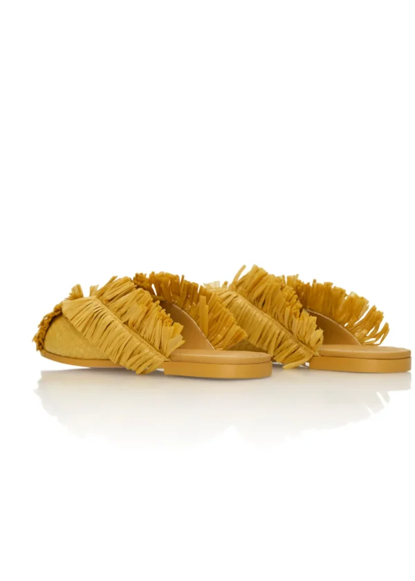 Outlet Andrea Iyamah Pola Slippers-Mustard