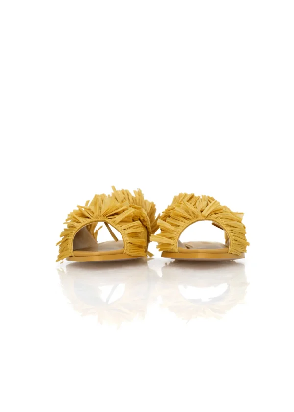 Discount Andrea Iyamah Pola Slippers-Mustard