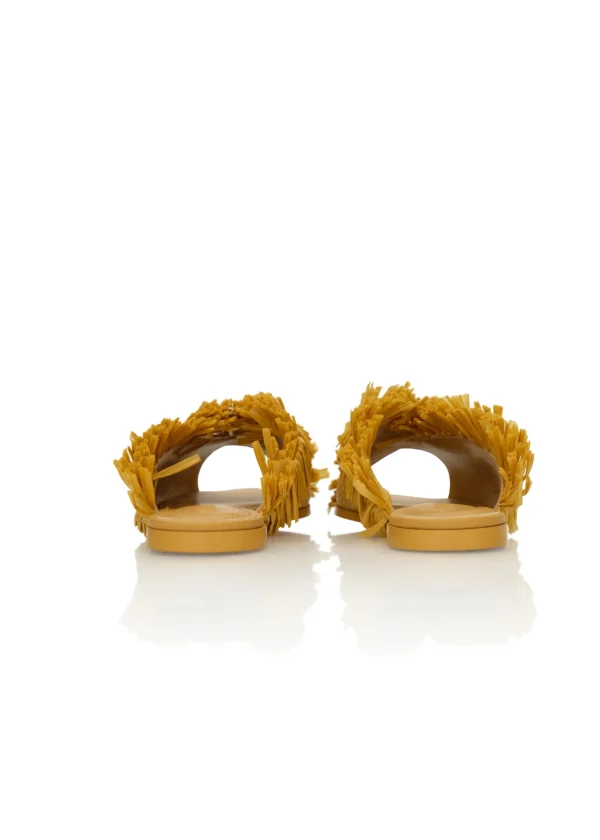 Discount Andrea Iyamah Pola Slippers-Mustard