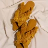 Discount Andrea Iyamah Pola Slippers-Mustard