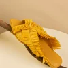 Discount Andrea Iyamah Pola Slippers-Mustard