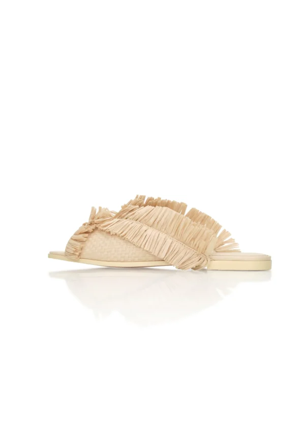 Shop Andrea Iyamah Pola Slippers-Natural