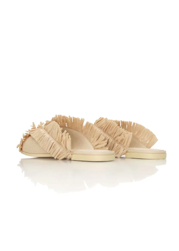 Shop Andrea Iyamah Pola Slippers-Natural