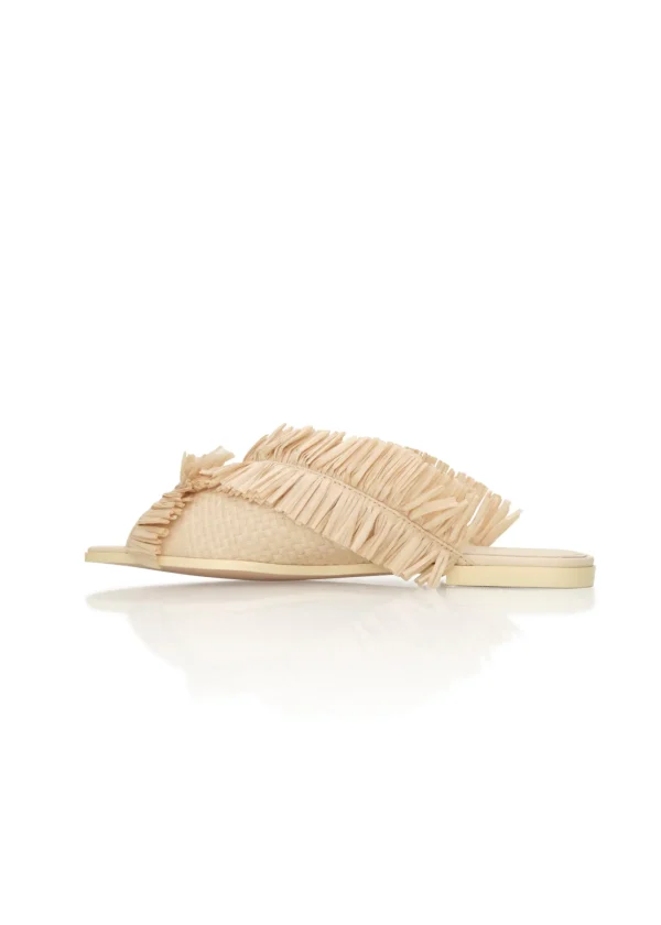Shop Andrea Iyamah Pola Slippers-Natural