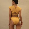 Store Andrea Iyamah Pura High Rise Bikini-Mustard