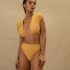 Best Sale Andrea Iyamah Pura High Rise Bikini-Mustard