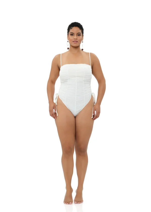 Online Andrea Iyamah Reco One Piece Swimsuit-Limestone