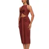Best Sale Andrea Iyamah Reni Midi Dress-Chocolate