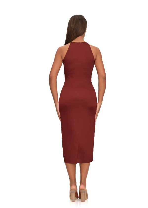 Best Sale Andrea Iyamah Reni Midi Dress-Chocolate