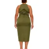 Discount Andrea Iyamah Reni Midi Dress-Olive