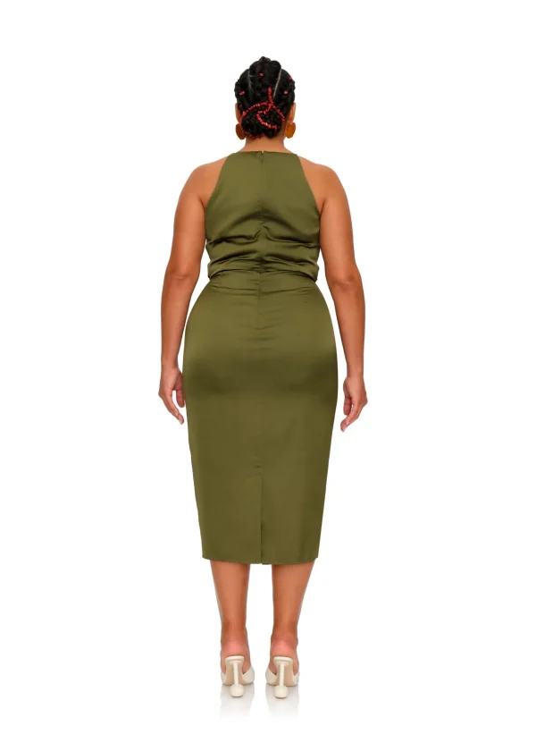 Discount Andrea Iyamah Reni Midi Dress-Olive