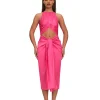 Sale Andrea Iyamah Reni Midi Dress-Ruby