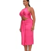 Sale Andrea Iyamah Reni Midi Dress-Ruby